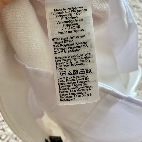 J.Crew Linen Blend Pintuck Suit Single Pleat Prep Academia Shabby Chic Shorts - Picture 4 of 6